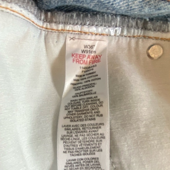 Topman Bleached Demin Raw hem shirts New Size 36 - Picture 7 of 7